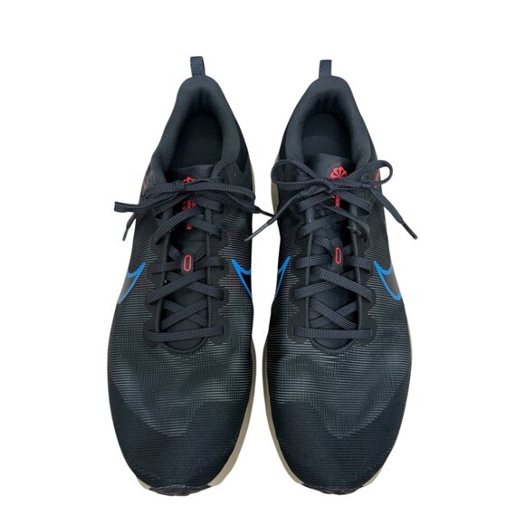 Nike Running Downshifter 12 Dark Smoke Grey/Blue sneakers Men's Size 13 - Picture 2 of 9